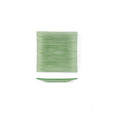 Glass Dinnerware 7.75" x 7.75" Square Green Glass Plate (Set of 2)